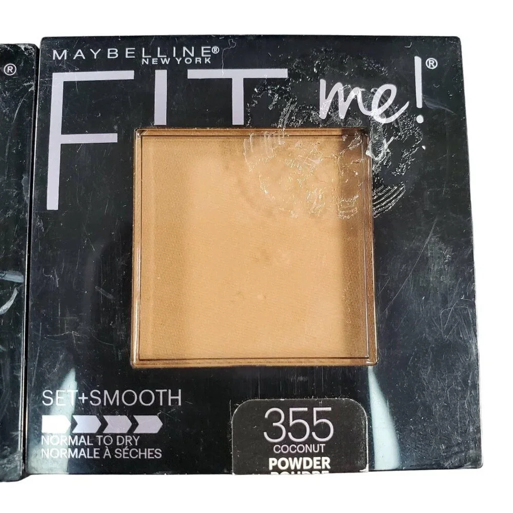 Maybelline Pressed Powder Coconut 355 Face Make Up New York Fit Me Set Smooth